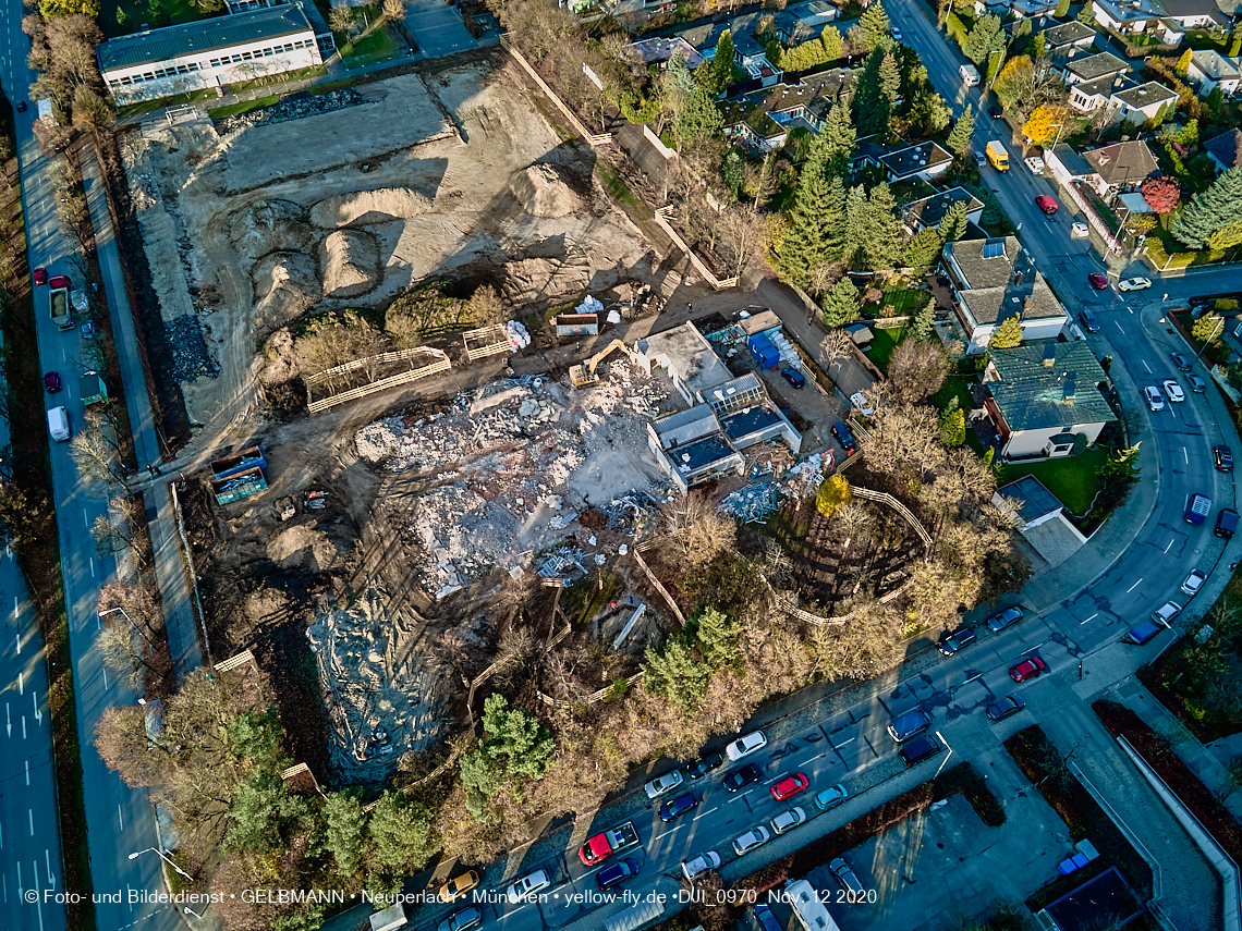 12.11.2020 - Baustelle der neuen Grundschule am Karl-Marx-Ring in Neuperlach